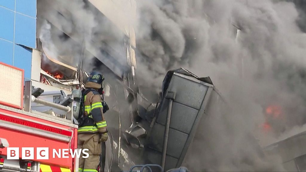Thick smoke billows from South Korea car parts plant in deadly fire