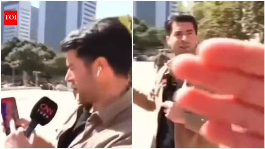 Watch: CNN Turk crew detained live on air in Tel Aviv after Iranian missile strike