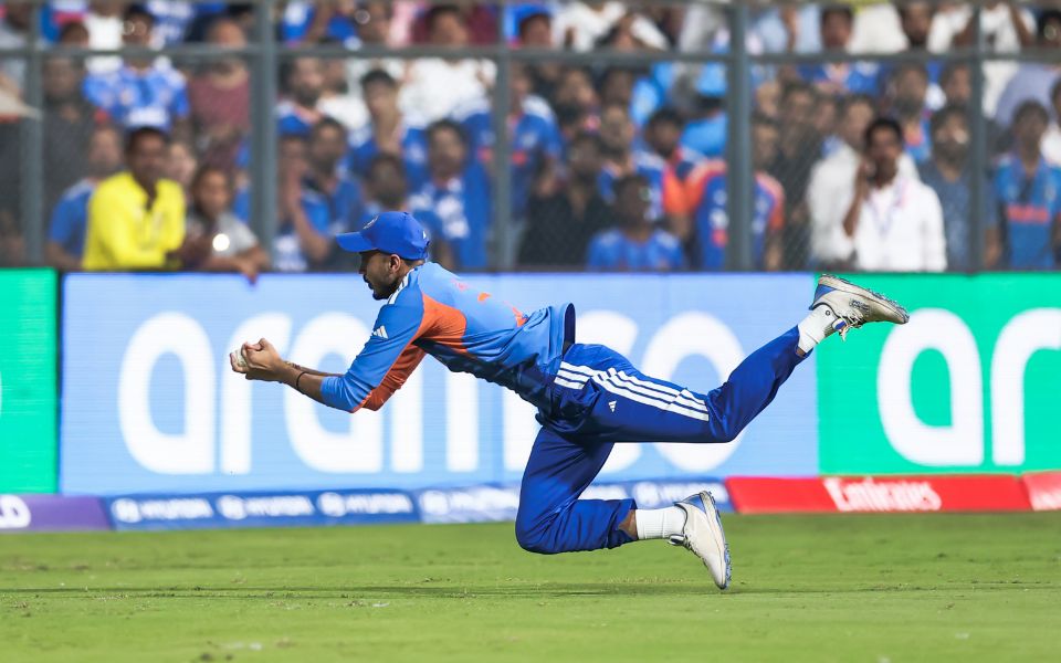 Video of the Day: T20 World Cup 2026 – Axar Patel takes a sensational running back catch to dismiss Harry Brook