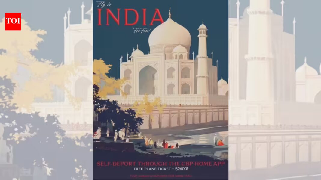 ‘Fly to India for free’: DHS uses Taj Mahal to promote ‘self-deportation’ with $2,600 incentive for undocumented migrants