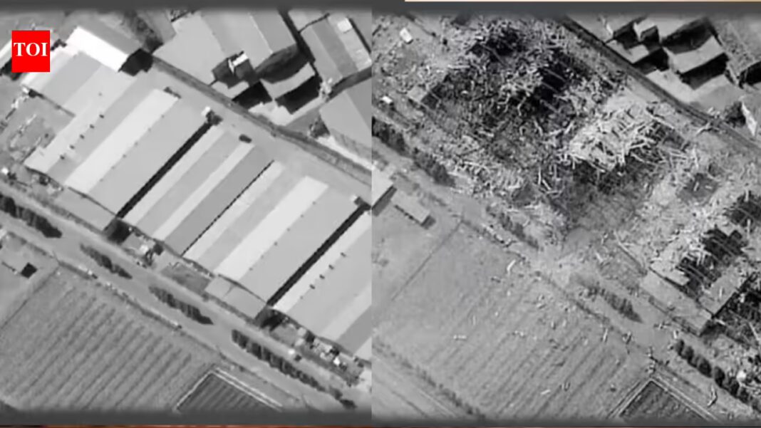 Karaj Missile Plant Strike: US hits Iran’s Karaj surface-to-surface missile plant; satellite images show before-and-after impact