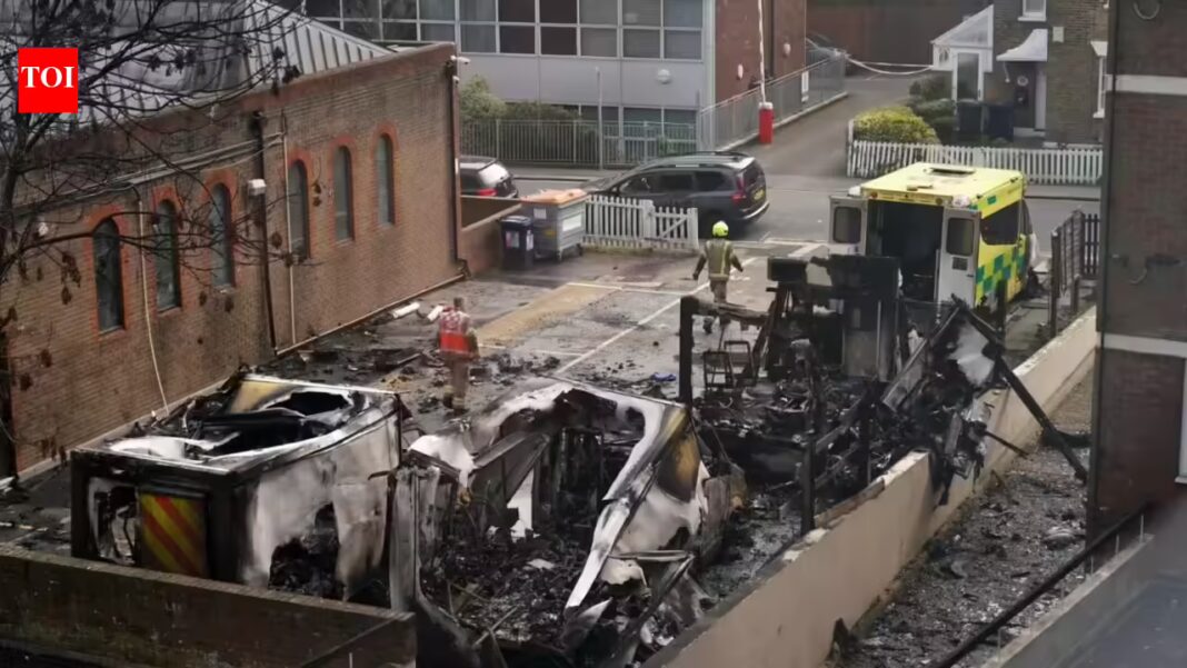 UK police probe possible Iran link in antisemitic arson attack on Jewish ambulances in London