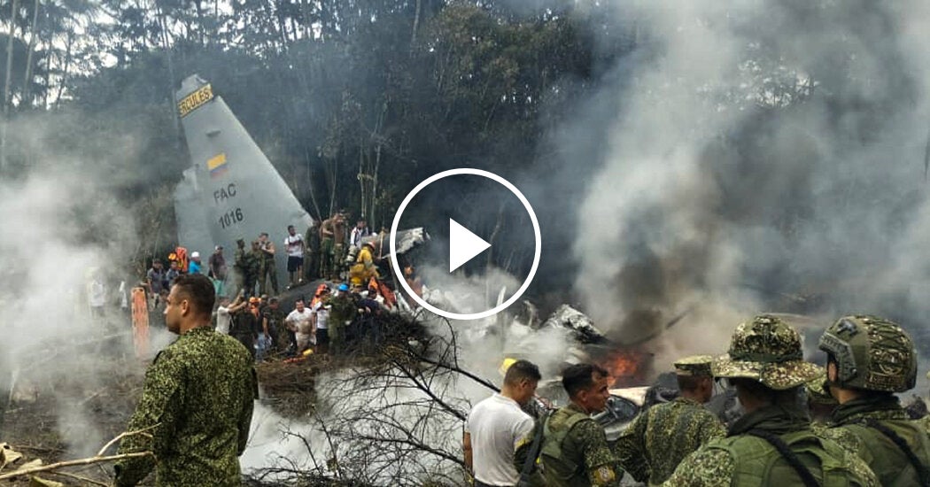 Dozens Dead After Colombian Military Plane Crashes