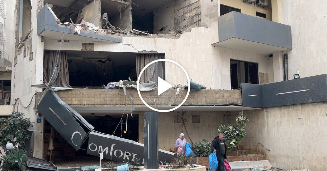 A Beirut Hotel Sheltering the Displaced Comes Under Fire