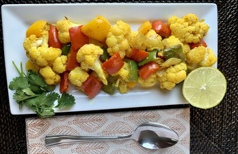 Cauliflower and Peppers (Gobhi-Mirch Subji) | Recipes