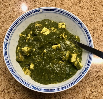 Spinach and Tofu (Palak-Tofu) | Recipes
