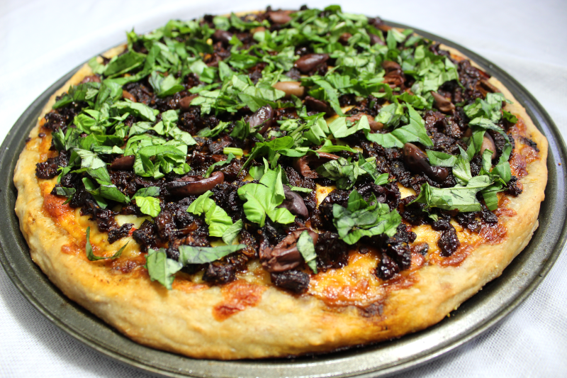 Smoky Sun-Dried Tomato Pizza | Lisa's Kitchen | Vegetarian Recipes | Cooking Hints