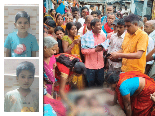 दो सगे भाइयों की गंगा में डूबने से मौत:तीन वर्षों बाद गांव लौटा था परिवार, कल से लापता थे दोनों; नदी किनारे मिले कपड़े और चप्पल