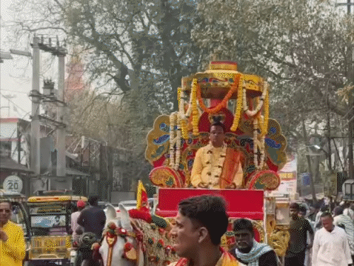 गिरिडीह के मकतपुर में श्रीमद्भागवत ज्ञानयज्ञ शुरू:कलश यात्रा के साथ 51 मूलपाठ, आचार्य राजेश शर्मा 14 मार्च तक सुनाएंगे कथा