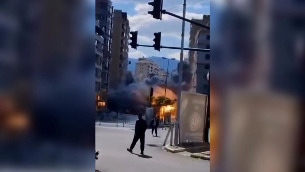 Moment building in Beirut southern suburbs was targeted by Israeli strike | Israel attacks Lebanon