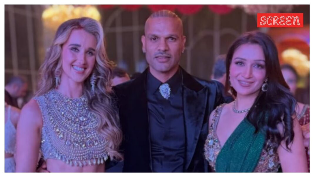 Shikhar Dhawan, Sophie Shine dance to this Dhurandhar chartbuster at wedding reception; Yuvraj Singh and groom recreate 10-year-old viral reel. Watch | Bollywood News Shikhar sophie.jpg