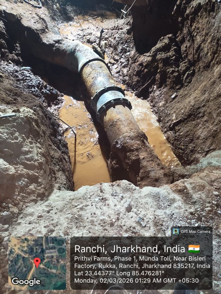 डोरंडा में दो दिनों से जलापूर्ति बाधित, आज से स्थिति सामान्य होने का दावा