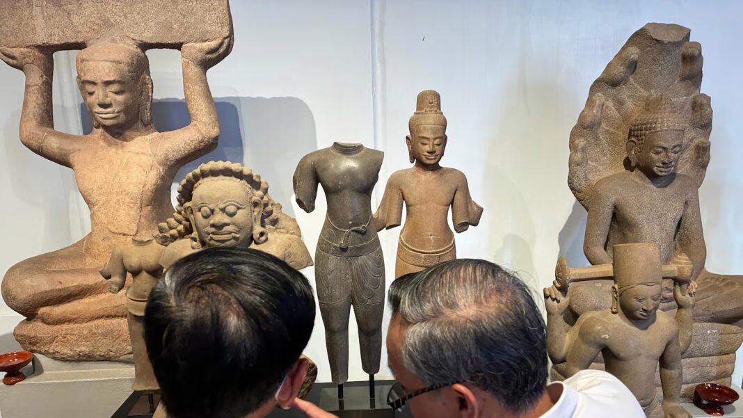 Cambodia welcomes return of centuries-old artifacts taken by notorious smuggling ring