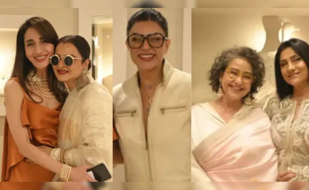 Rekha, Sushmita Sen, Manisha Koirala At Farah Khan Ali’s Starry Store Launch
