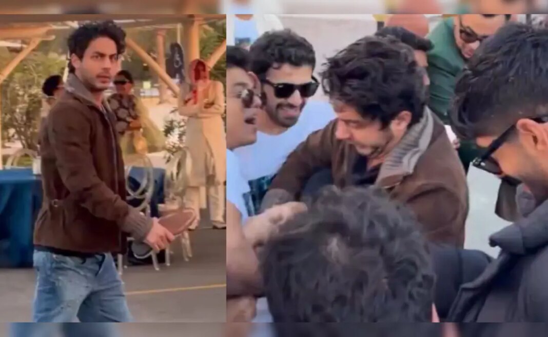 Aryan Khan Goes Into Battle Mode During Joota Churai At Best Friend’s Wedding