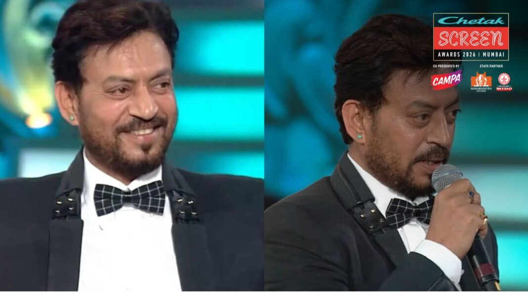 When Irrfan Khan joked about winning Best Actress award on the Screen Awards stage, watch video | Bollywood News