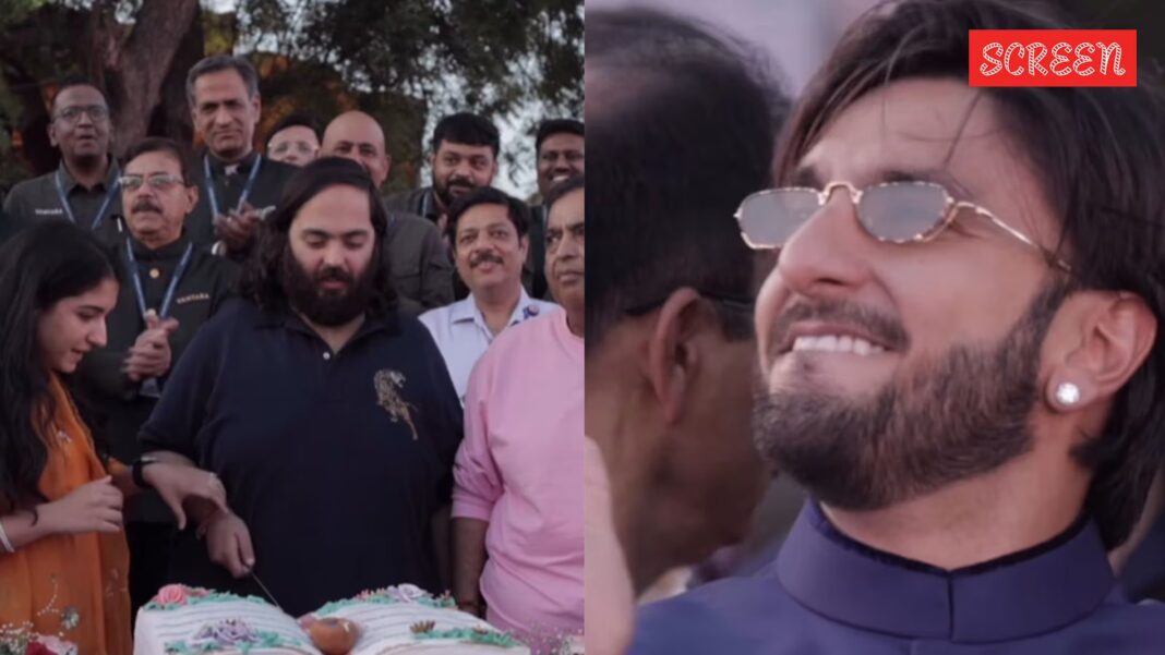Anant Ambani celebrates birthday in Jamnagar with Dhurandhar star Ranveer Singh, Janhvi Kapoor; cuts cake with wife Radhika. Watch | Bollywood News