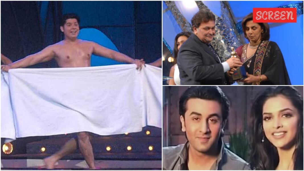 When Rishi Kapoor thanked Sajid Khan for his epic towel dance tribute to Most Promising Newcomer winner Ranbir Kapoor | Bollywood News