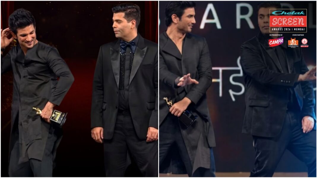 When Sushant Singh Rajput made Karan Johar dance to ‘High Heels’ at Screen Awards, watch video | Bollywood News