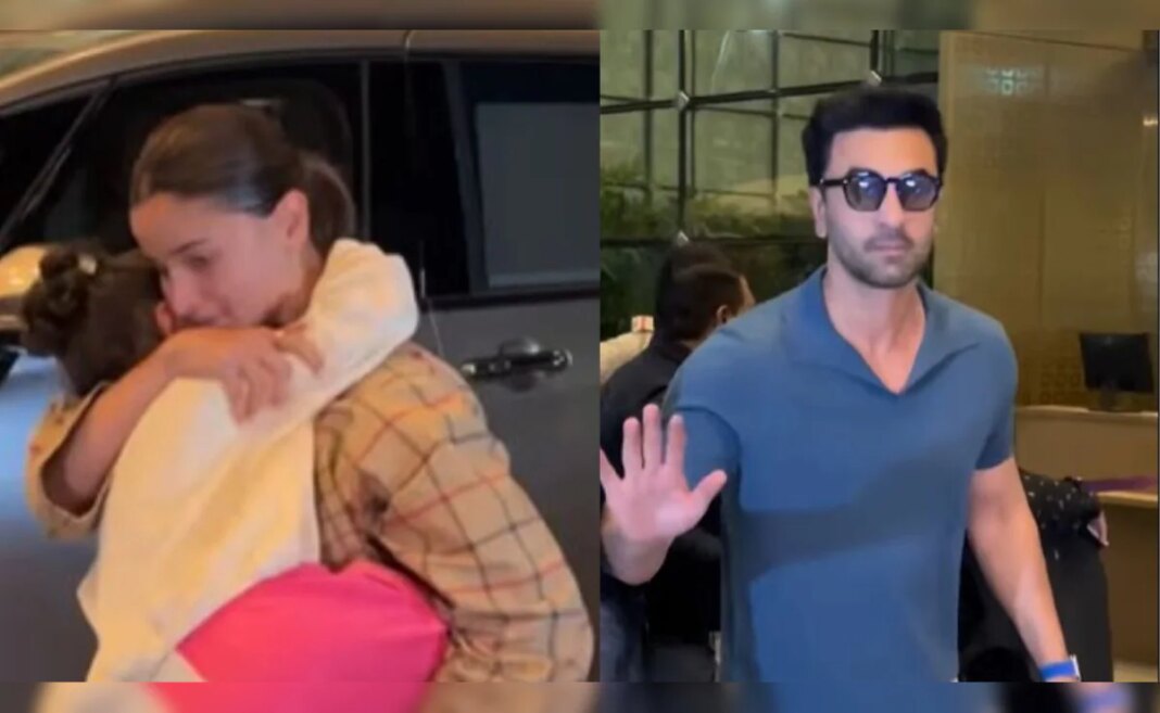 Alia Bhatt Carries Sleepy Raha As They Travel With Ranbir Kapoor Ahead Of Their 4th Wedding Anniversary