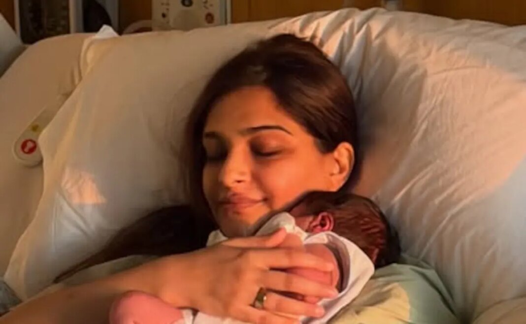 Sonam Kapoor Shares First Photo Of Baby Boy Wrapped In Her Arms: “Grateful Beyond Words”