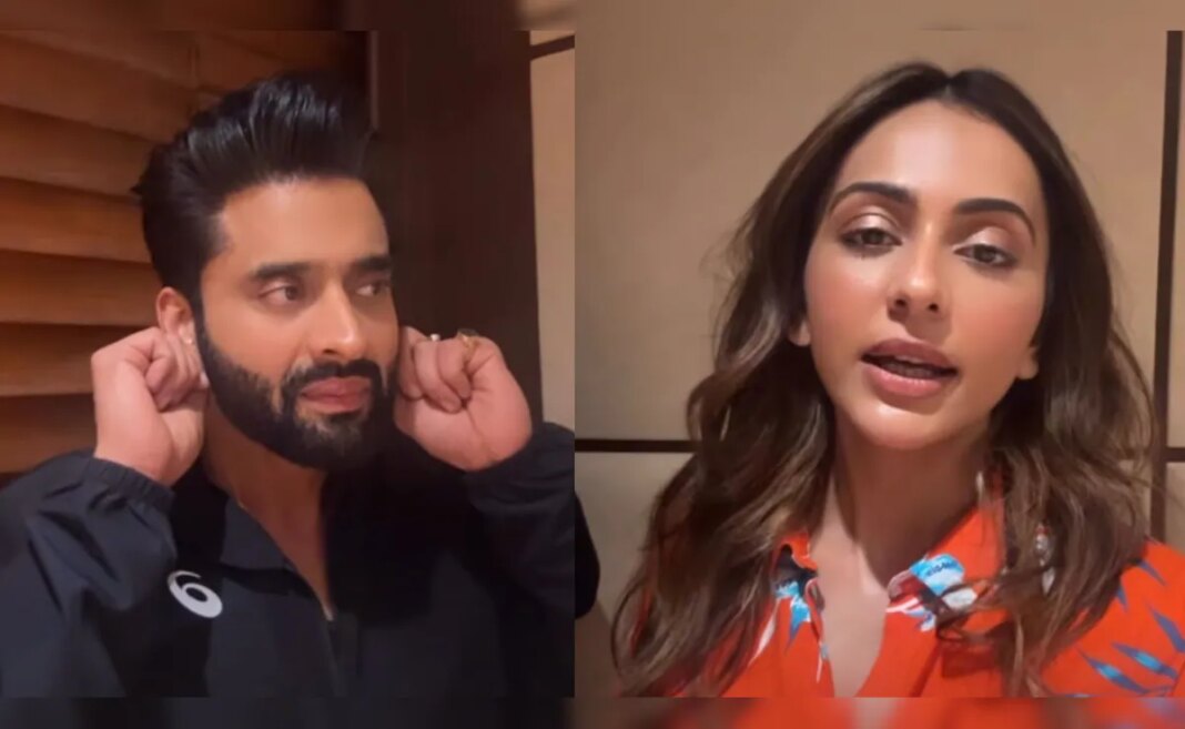 Jackky Bhagnani Holds His Ears, Says Sorry As Wife Rakul Preet Singh Brings Up ‘Situationship’ Remark