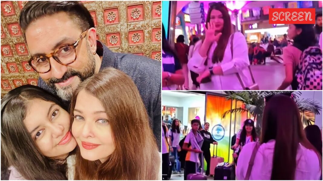Aishwarya Rai picks up Aaradhya from airport after her school trip, turns her personal photographer | Bollywood News