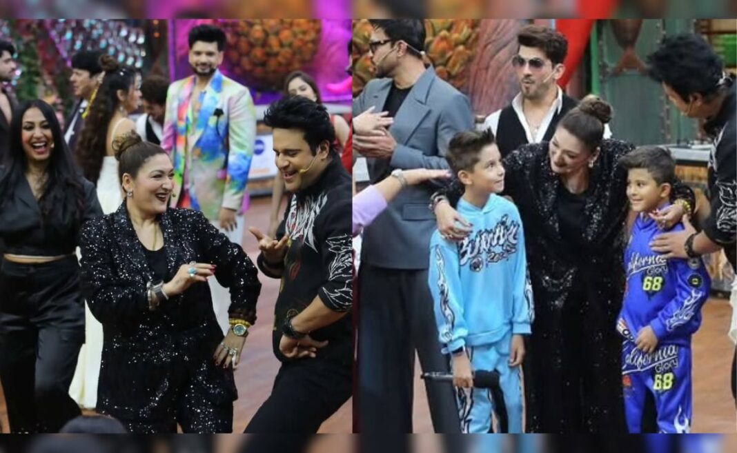 Sunita Ahuja Meets Krushna Abhishek’s Twins For The First Time, Calls Them ‘Good-Looking’ Like Her