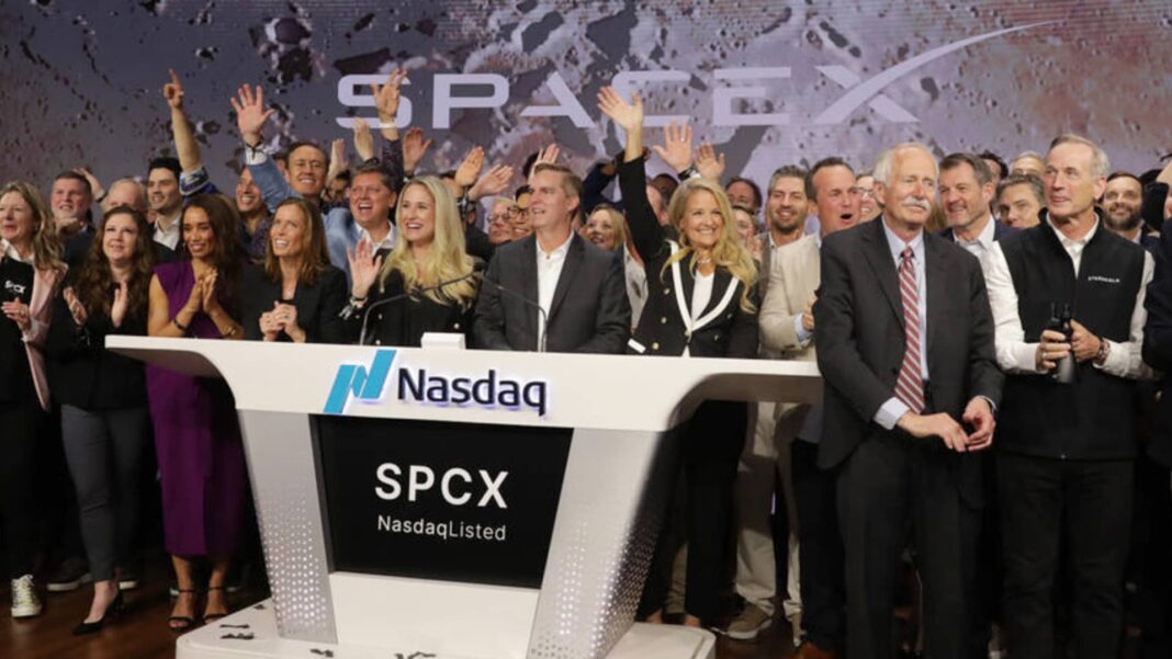 The average SpaceX buyer post-IPO is almost under water after two-day slide