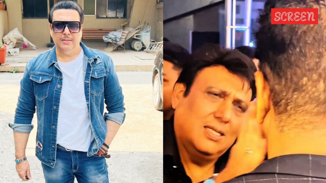 Govinda apologises after security guard misbehaves with paparazzi. Watch | Bollywood News