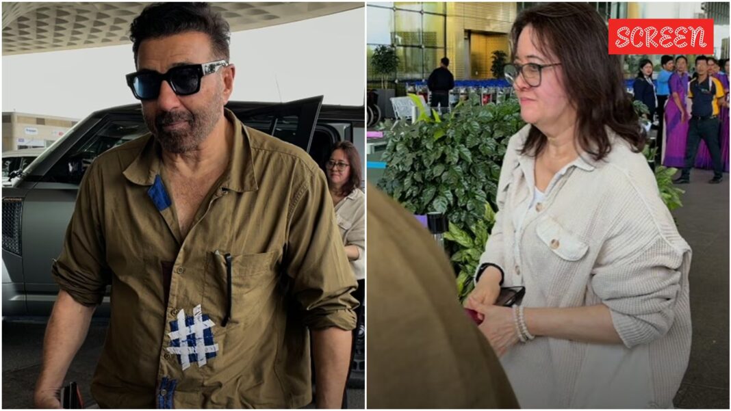 Sunny Deol, wife Pooja make rare public appearance; actor’s sweet gesture wins hearts | Bollywood News