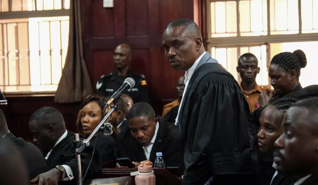 Uganda court charges lawyer for jailed Ugandan opposition leader with concealing treason