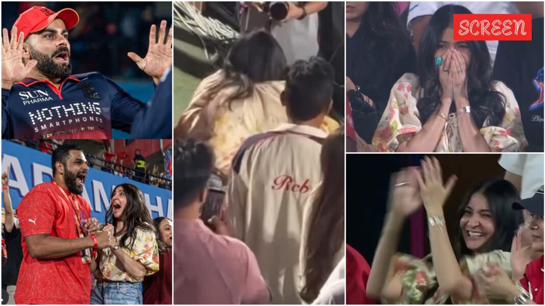 Virat Kohli rushes to Anushka Sharma, shares emotional hug after RCB’s IPL 2026 win. Watch | Bollywood News
