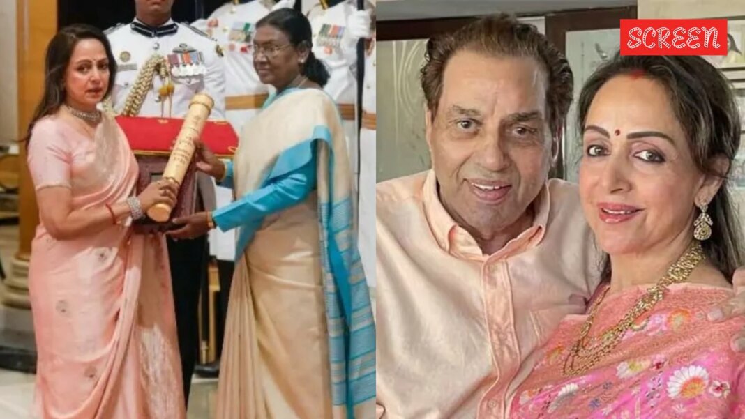 ‘Felt my Dharam ji’s presence’: Hema Malini remembers ‘loving husband’ after Padma honour | Bollywood News