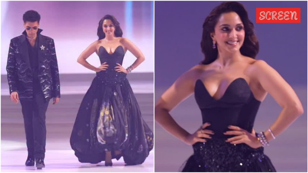Kiara Advani and Karan Johar bring Bollywood glamour to Rahul Mishra’s fashion show. Video | Bollywood News