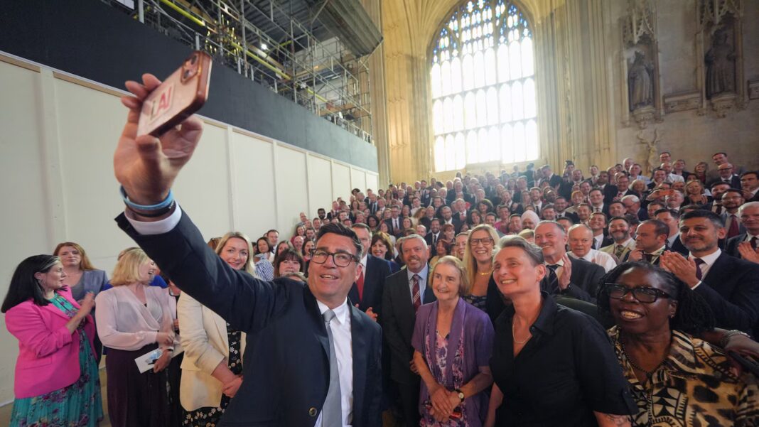 Andy Burnham distanced himself from UK Prime Minister Starmer, but may be stuck with his policies