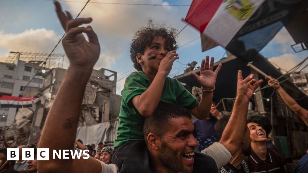 Watch: Football fans in Gaza watch World Cup match from rubble