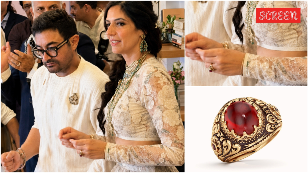 Aamir Khan’s wedding ring for Gauri Spratt: 3 months to find rare ruby, 256 hours to craft | Bollywood News
