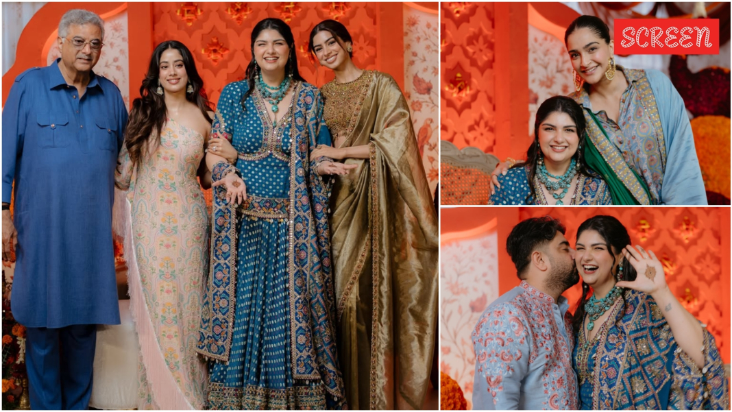 Anshula Kapoor shares dreamy mehendi photos, pens note for sisters Janhvi and Khushi Kapoor | Bollywood News