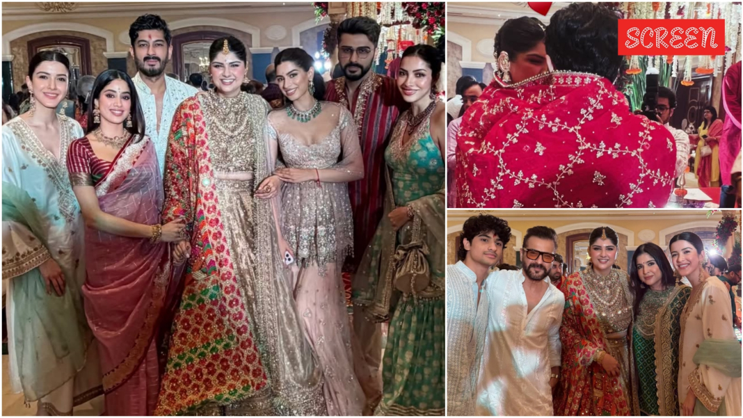 Anshula Kapoor’s wedding festivities kick off with Janhvi, Khushi, Arjun Kapoor by her side | Bollywood News