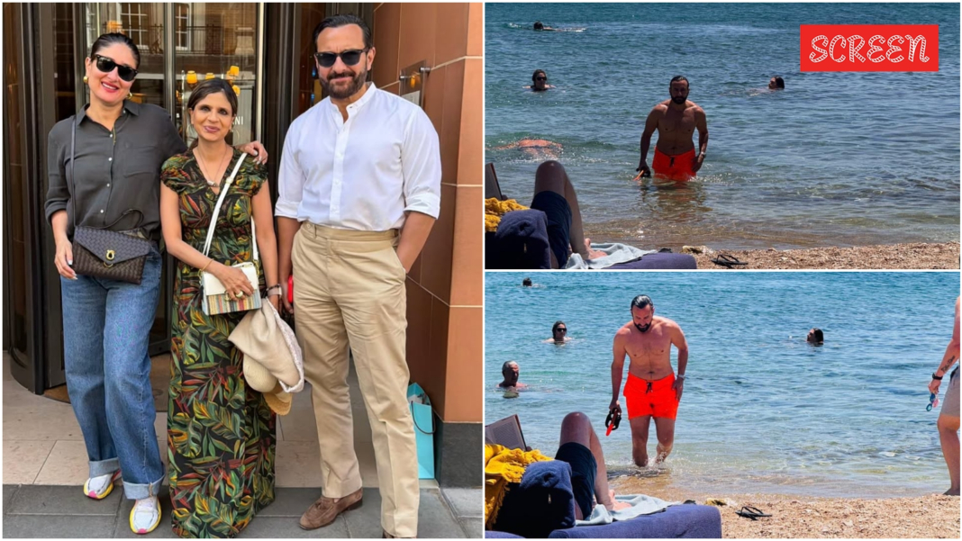 Kareena Kapoor gushes over ‘hot husband’ Saif Ali Khan during summer vacation | Bollywood News