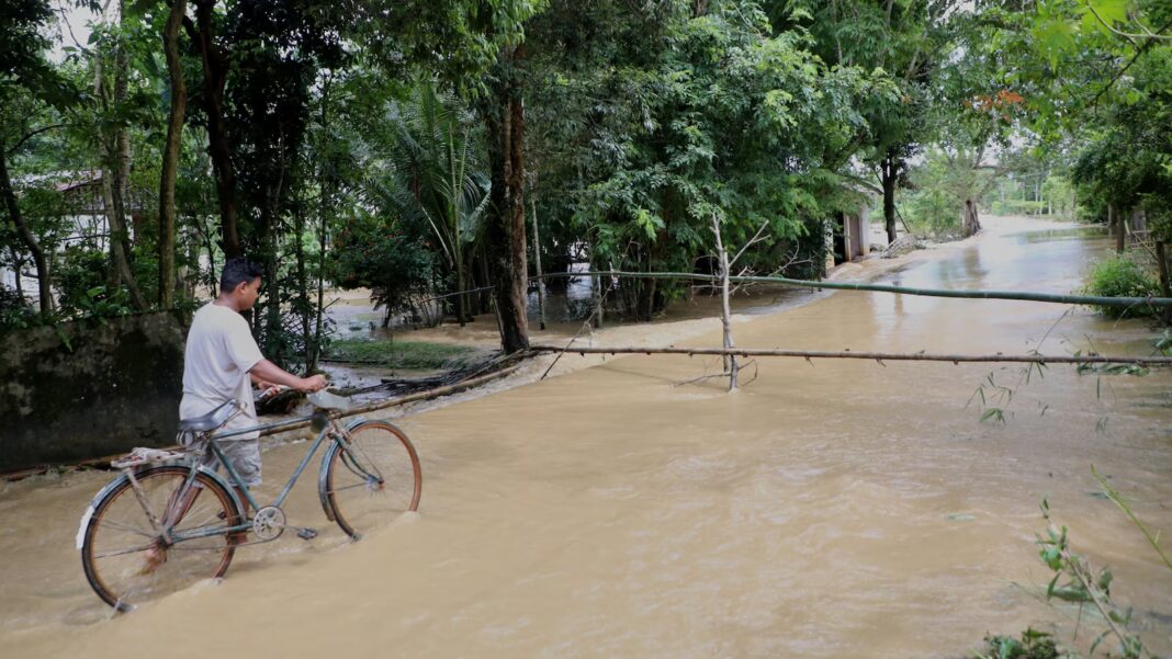 At least 50 people killed and 700,000 displaced by India floods after monsoon rains