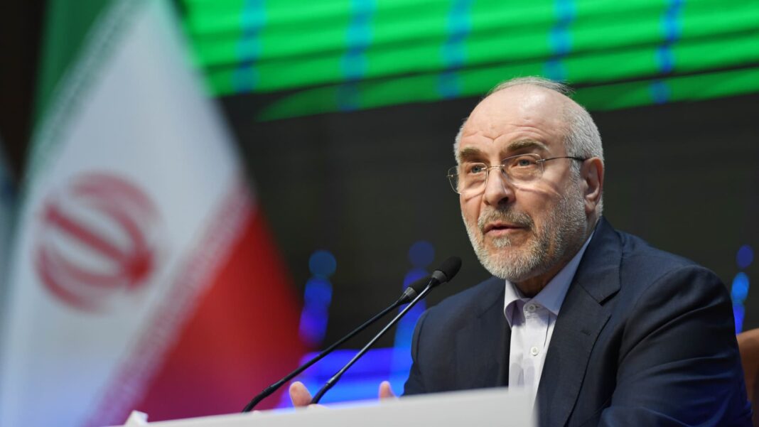 108288851 1775674334806 gettyimages 2249393037 IRAN TEHRAN PARLIAMENT SPEAKER US NUCLEAR NEGOTIATION.jpeg