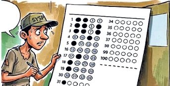सिपाही भर्ती में सेटरों का नया खेल, बस 33 गोले भरो, बाकी भरवा देंगे
