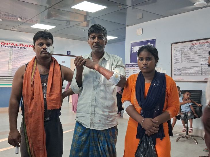छत से पानी गिराने को लेकर 2 पक्षों में मारपीट:गोपालगंज में विवाद बढ़ने पर 6 लोग घायल, सभी अस्पताल में भर्ती