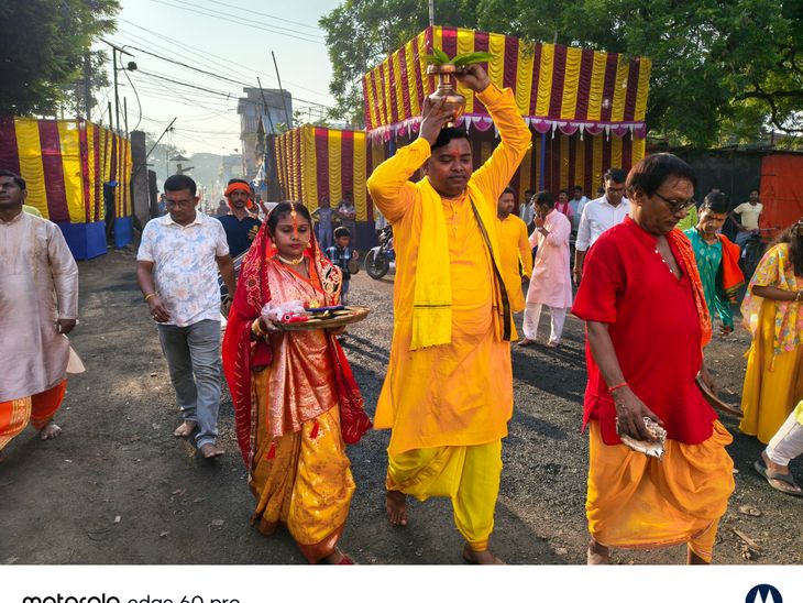 हिरणपुर में कलश यात्रा के साथ गणपति प्रतिमा स्थापित:विधि विधान से की गई पूजा-अर्चना, बाजार में रौनक और मेले का हुआ आयोजन