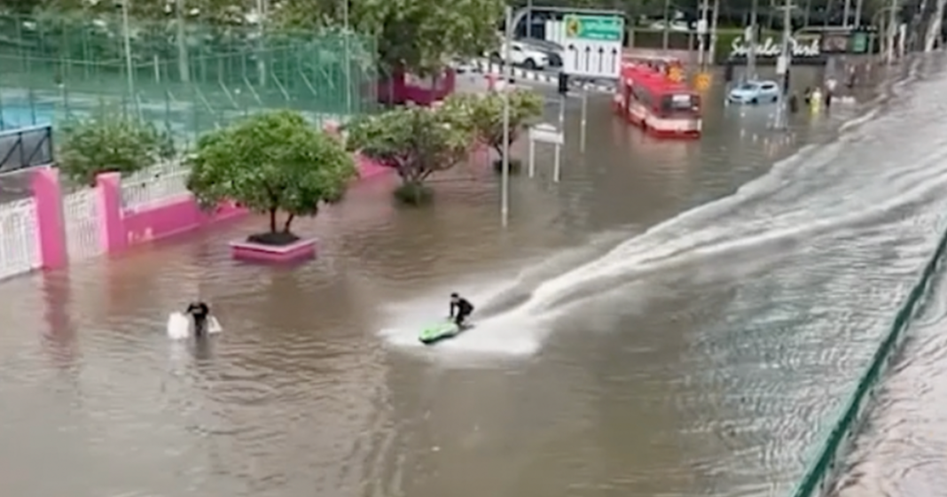 Thai police arrest jet skier after joyride through flooded Bangkok streets | News