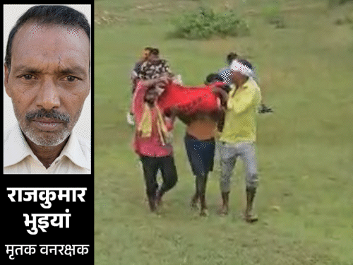 चतरा में बरसाती नाले में बहा वनरक्षक, मौत:मयूरहंड में लापता हुआ बन्हा चेकडैम से मिला; परिवार को 4 लाख मुआवजे का आश्वासन