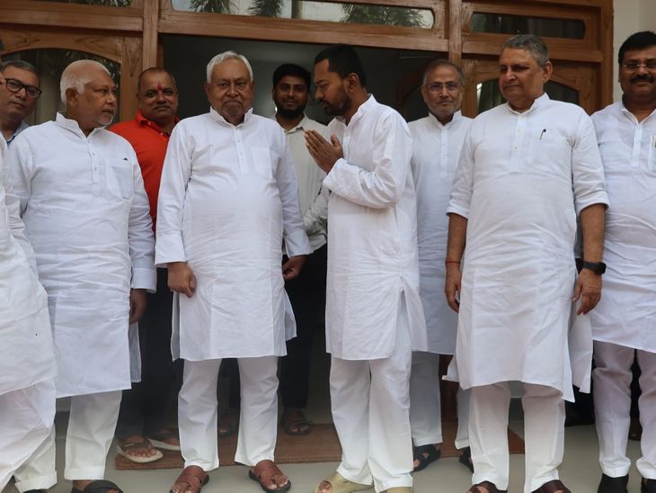 MLC चुनाव: नालंदा में एनडीए का शक्ति प्रदर्शन:निशांत कुमार जेडीयू प्रत्याशी नीरज कुमार के लिए मांगेंगे वोट; पटना से पिता का आशीर्वाद लेकर निकले