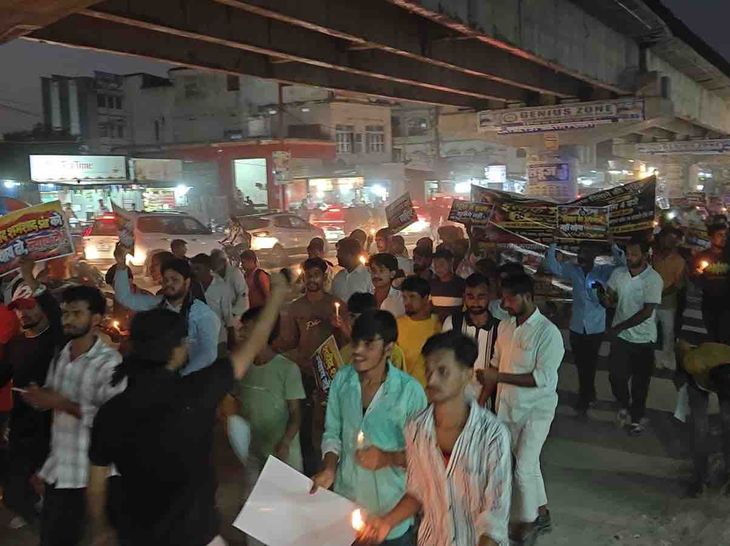 शिक्षक शमशाद हत्याकांड- 40 दिन बाद भी सभी आरोपी फरार:मोतिहारी में हजारों लोगों ने कैंडल मार्च निकाला, जल्द गिरफ्तारी की मांग